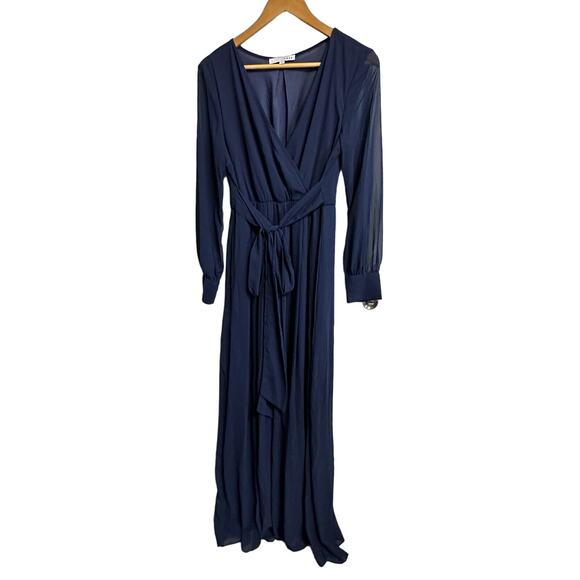 Baltic Born women's‎ Navy Lydia Maxi Dress size Medium $82 - Picture 1 of 7